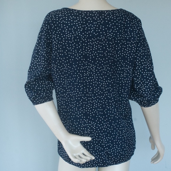 Alice Ritter Brooklyn Navy Star Print Blouse - Picture 6 of 9